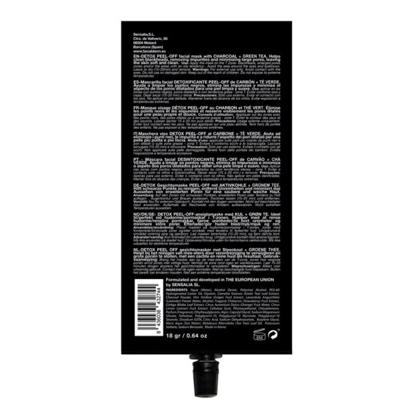 Mascarilla facial Peel-Off Clean Detox - Impurezas 3 usos - Imagen 2